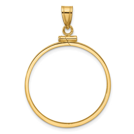 28 mm 10k Yellow Gold coin bezel for 27.5 mm Coin