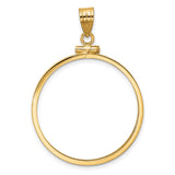 28 mm 14k Yellow Gold coin bezel for 27.5 mm Coin — additional image