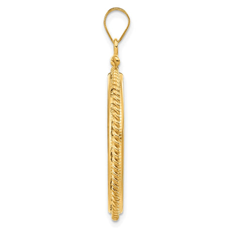 28 mm 14k Yellow Gold coin bezel for 27.5 mm Coin — alternate view