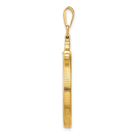 28 mm 14k Yellow Gold coin bezel for 27.5 mm Coin — alternate view