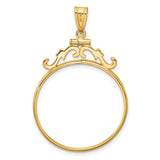 28 mm 14k Yellow Gold coin bezel for 27.5 mm Coin — additional image