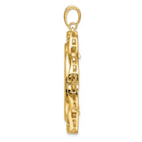 30 mm 14k Yellow Gold coin bezel for 30 mm Coin — alternate view