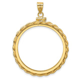 30 mm 14k Yellow Gold coin bezel for 30 mm Coin — additional image