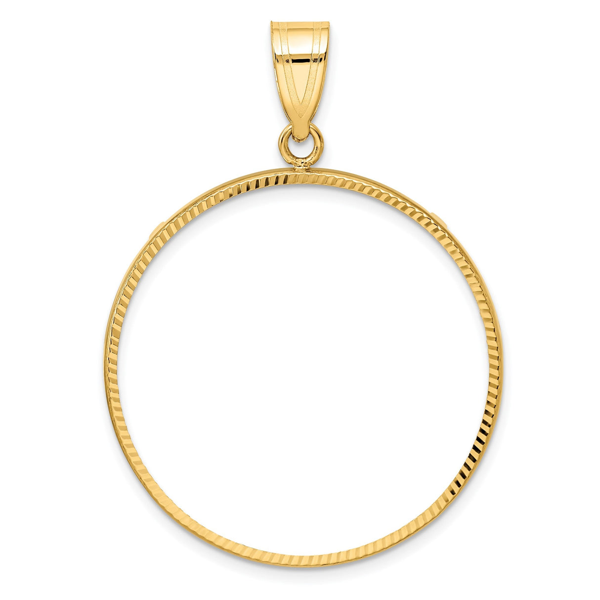30 mm 10k Yellow Gold coin bezel for 30 mm Coin