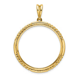 30 mm 14k Yellow Gold coin bezel for 30 mm Coin — additional image