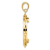 30 mm 14k Yellow Gold coin bezel for 30 mm Coin — alternate view