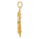 30 mm 14k Yellow Gold coin bezel for 30 mm Coin — alternate view
