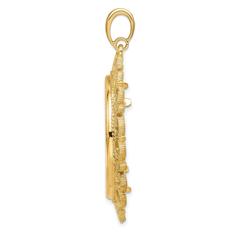 30 mm 14k Yellow Gold coin bezel for 30 mm Coin — alternate view