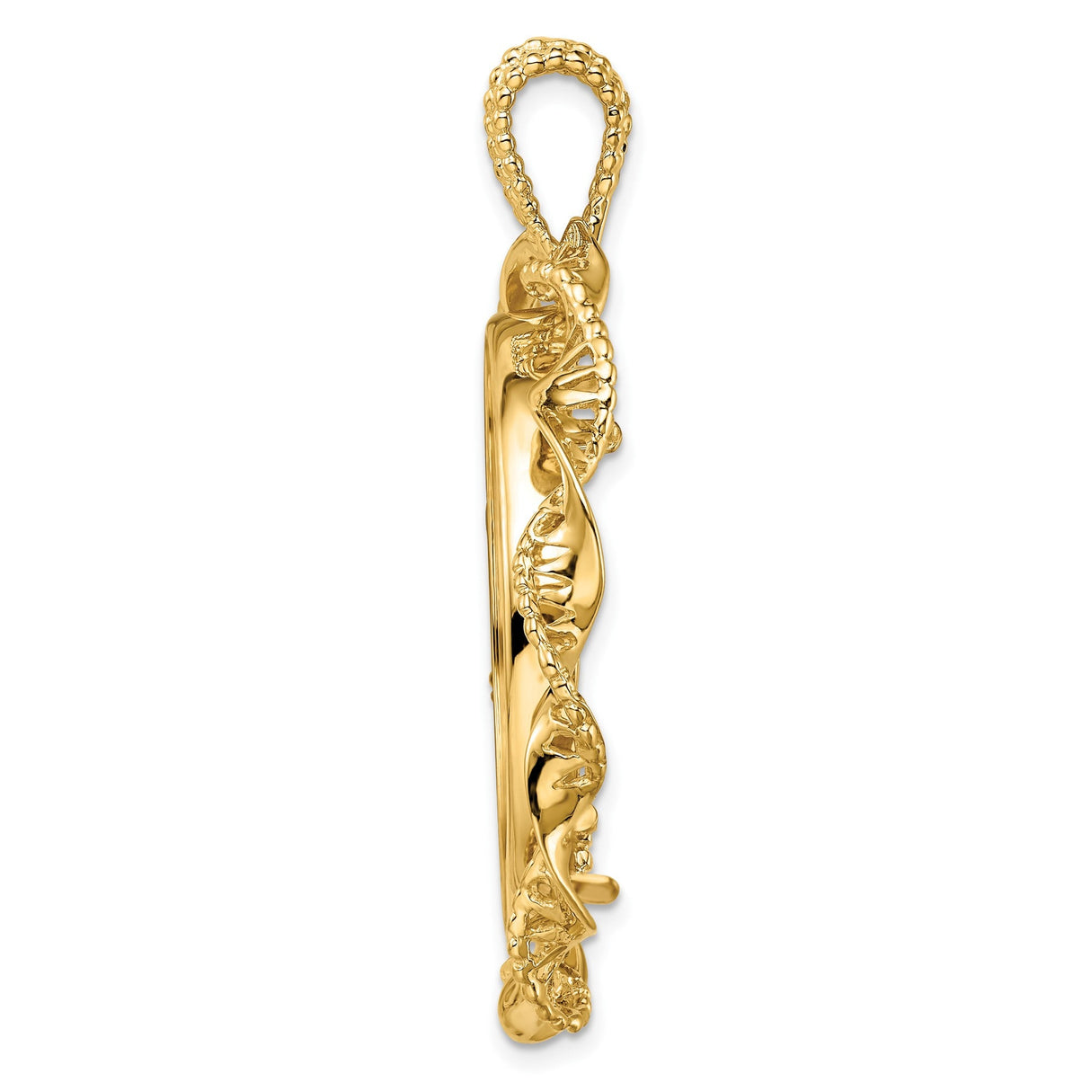 30 mm 14k Yellow Gold coin bezel for 30 mm Coin — alternate view