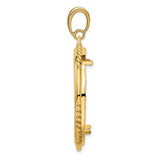 30 mm 14k Yellow Gold coin bezel for 30 mm Coin — alternate view