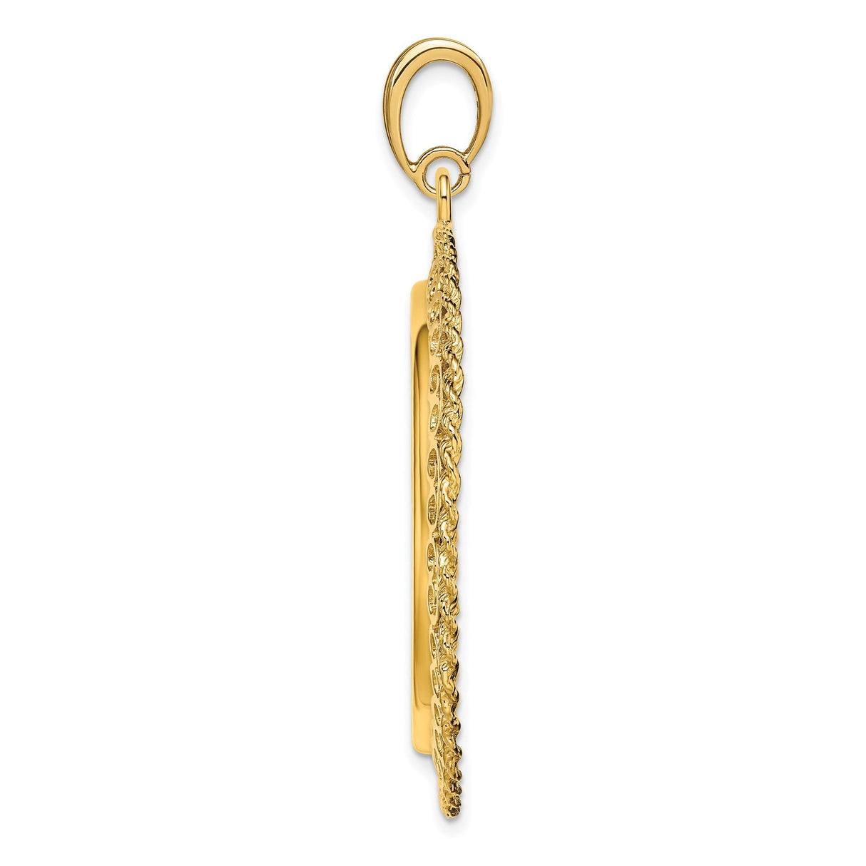 30 mm 14k Yellow Gold coin bezel for 30 mm Coin — alternate view