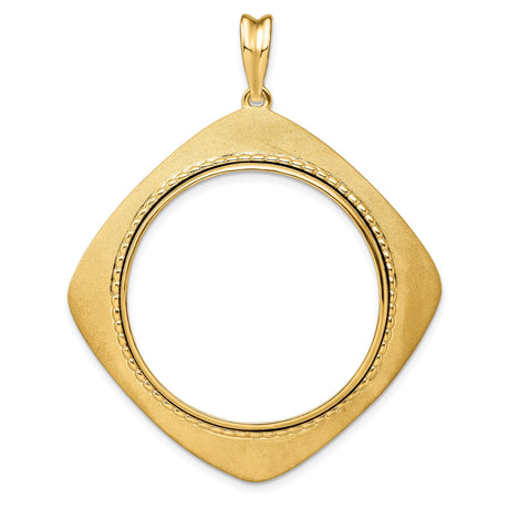 30 mm 14k Yellow Gold coin bezel for 30 mm Coin
