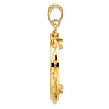 30 mm 14k Yellow Gold coin bezel for 30 mm Coin — alternate view