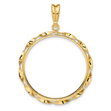 30 mm 14k Yellow Gold coin bezel for 30 mm Coin — additional image