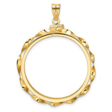 30 mm 14k Yellow Gold coin bezel for 30 mm Coin — additional image