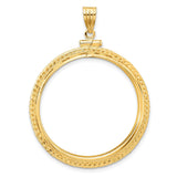 30 mm 14k Yellow Gold coin bezel for 30 mm Coin — additional image