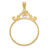 30 mm 14k Yellow Gold coin bezel for 30 mm Coin — additional image