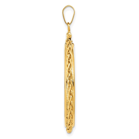 30 mm 14k Yellow Gold coin bezel for 30 mm Coin — alternate view