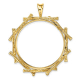 32 mm 14k Yellow Gold coin bezel for 32 mm Coin — additional image