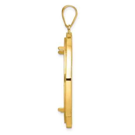 32 mm 14k Yellow Gold coin bezel for 32 mm Coin — alternate view