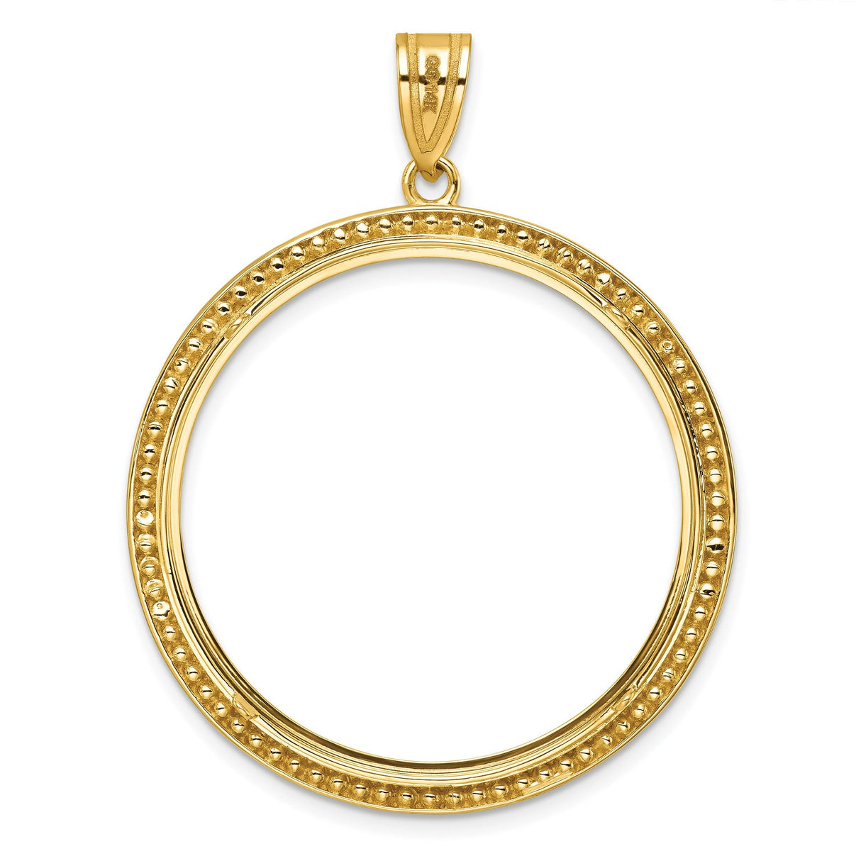 32 mm 14k Yellow Gold coin bezel for 32 mm Coin — additional image