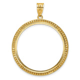 32 mm 14k Yellow Gold coin bezel for 32 mm Coin — additional image