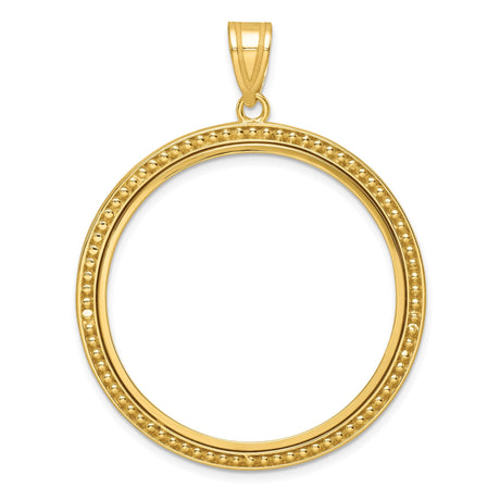 32 mm 14k Yellow Gold coin bezel for 32 mm Coin