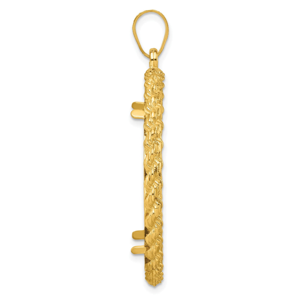 32 mm 14k Yellow Gold coin bezel for 32 mm Coin — alternate view