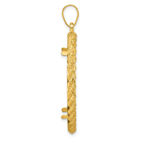 32 mm 14k Yellow Gold coin bezel for 32 mm Coin — alternate view