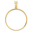 32 mm 10k Yellow Gold coin bezel for 32 mm Coin