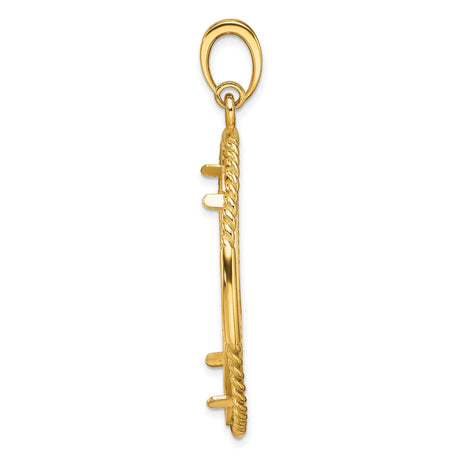 32 mm 14k Yellow Gold coin bezel for 32 mm Coin — alternate view