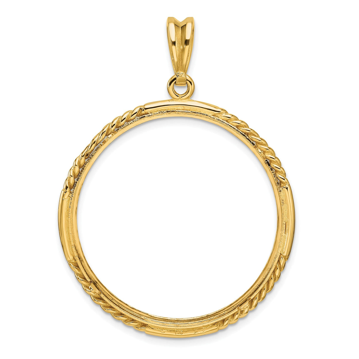 32 mm 14k Yellow Gold coin bezel for 32 mm Coin — additional image