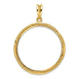 32 mm 14k Yellow Gold coin bezel for 32 mm Coin