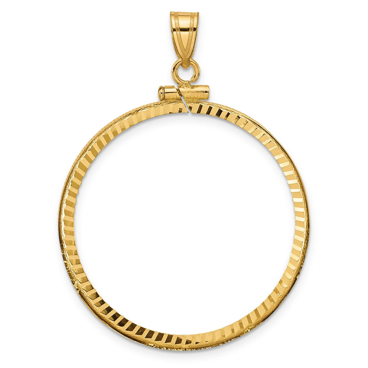 32 mm 10k Yellow Gold coin bezel for 32 mm Coin