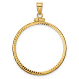32 mm 10k Yellow Gold coin bezel for 32 mm Coin