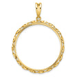 32 mm 14k Yellow Gold coin bezel for 32 mm Coin