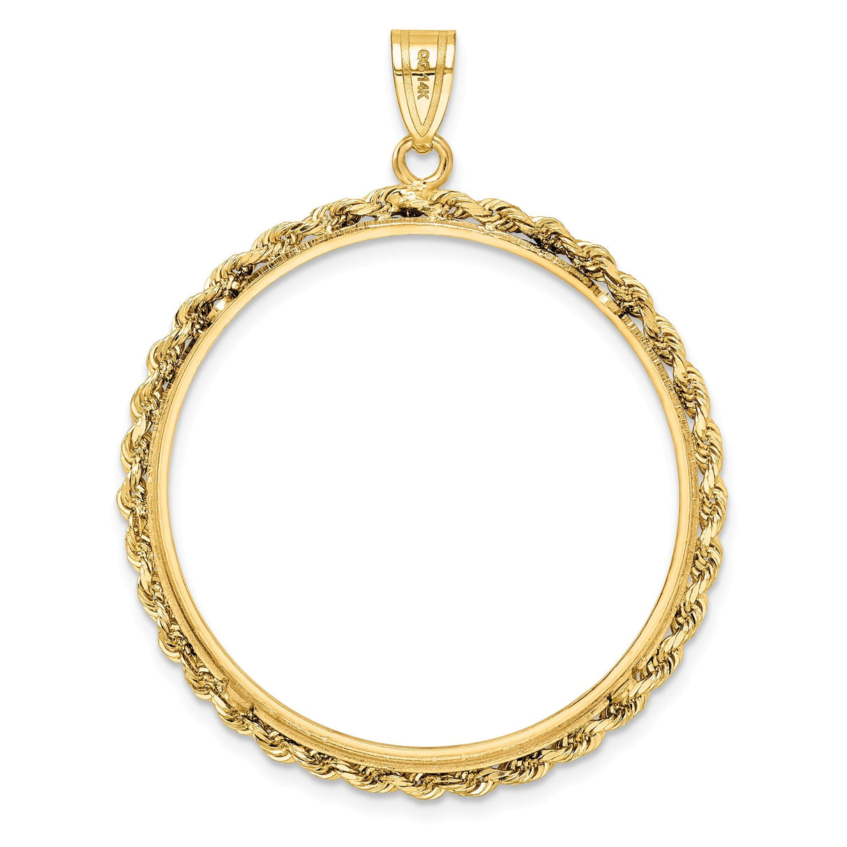 32 mm 14k Yellow Gold coin bezel for 32 mm Coin — additional image