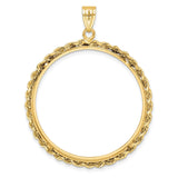 32 mm 14k Yellow Gold coin bezel for 32 mm Coin — additional image