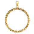 32 mm 14k Yellow Gold coin bezel for 32 mm Coin
