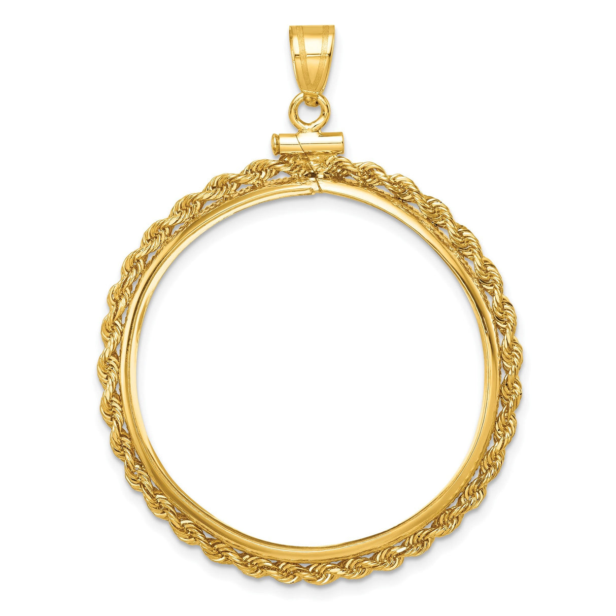 32 mm 10k Yellow Gold coin bezel for 32 mm Coin