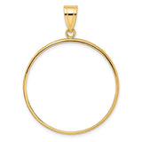 32 mm 10k Yellow Gold coin bezel for 32 mm Coin