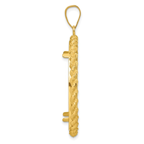 32 mm 14k Yellow Gold coin bezel for 32 mm Coin — alternate view