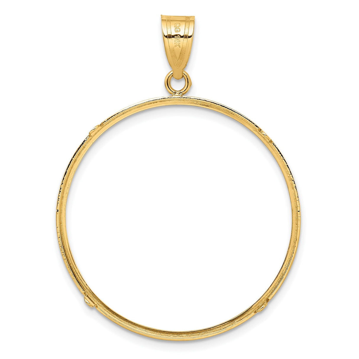 32 mm 14k Yellow Gold coin bezel for 32 mm Coin — additional image