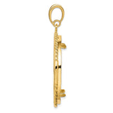 32 mm 14k Yellow Gold coin bezel for 32 mm Coin — alternate view
