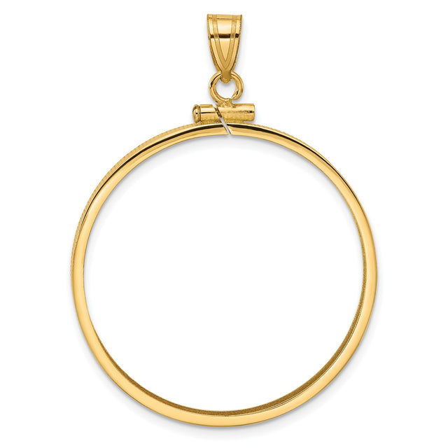 32 mm 10k Yellow Gold coin bezel for 32 mm Coin