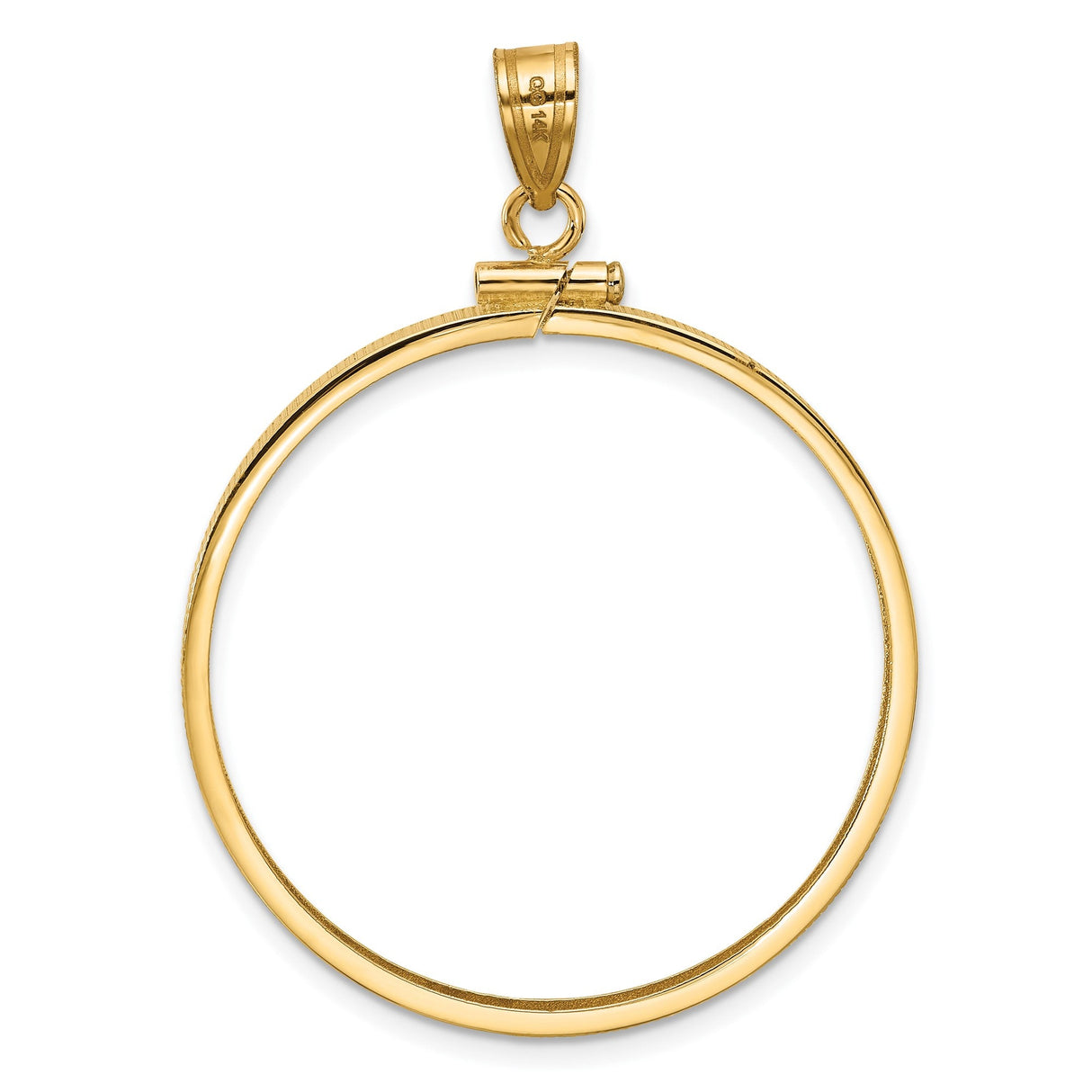 32 mm 14k Yellow Gold coin bezel for 32 mm Coin — additional image