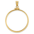 32 mm 14k Yellow Gold coin bezel for 32 mm Coin