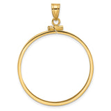 32 mm 14k Yellow Gold coin bezel for 32 mm Coin