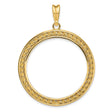 32 mm 14k Yellow Gold coin bezel for 32 mm Coin
