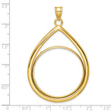 32 mm 14k Yellow Gold coin bezel for 32 mm Coin — size reference (ruler)